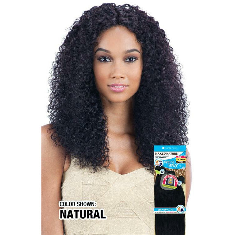 Shake-N-Go Naked Nature Brazilian Virgin Remy Bohemain Curl 7 Pcs Bundle 100% Human Hair