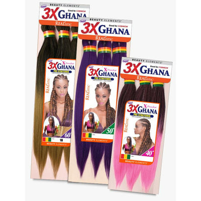 Beauty Elements X-Pression Pre-Stretched 3X Ghana Braiding Hair