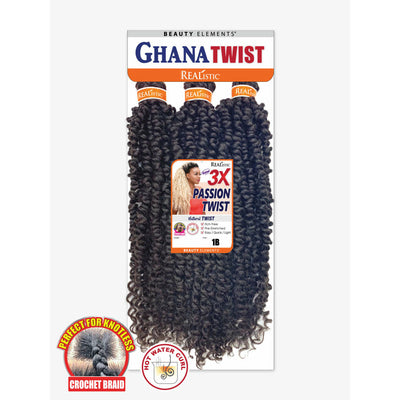 Realistic Ghana Twist Crochet Braid - 3X Passion Twist 24"