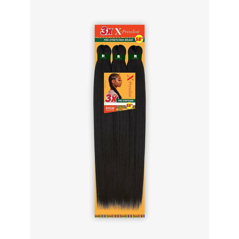 Sensationnel African Collection X-Pression 3X Pre-Stretched Braid 58" (Qty. 50)