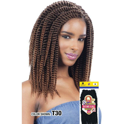 Shake-N-Go Que 2X Jumbo Senegal Twist Crochet Braiding Hair 10"