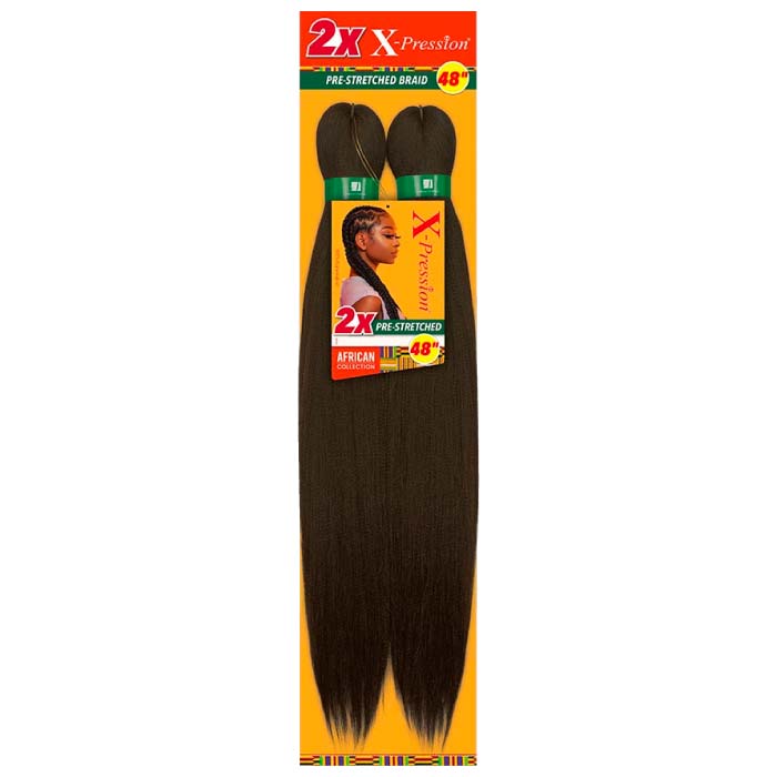 African Collection 2X X-Pression Pre-Stretched Braid 48" (Qty. 70)