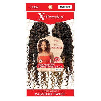 X-Pression Twisted Up - 2X Boho Passion Summer Twist Crochet Braid 10"