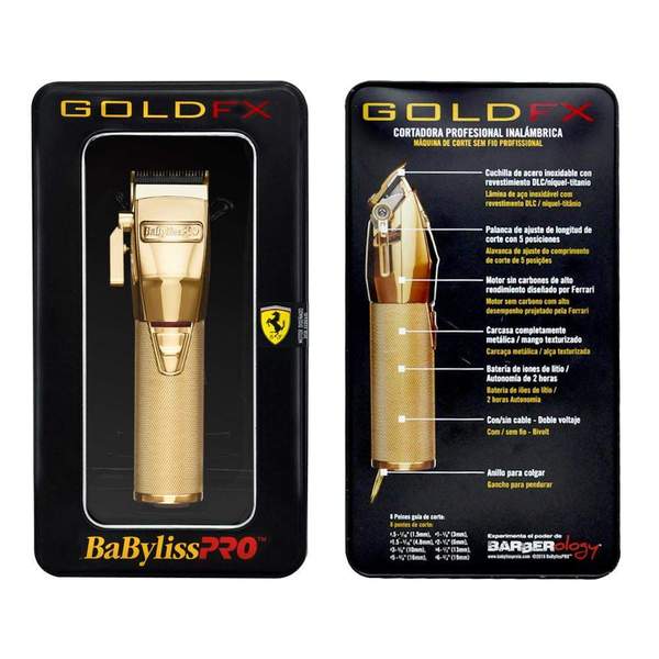 BaBylissPRO GoldFX Metal Lithium Clipper FX870G