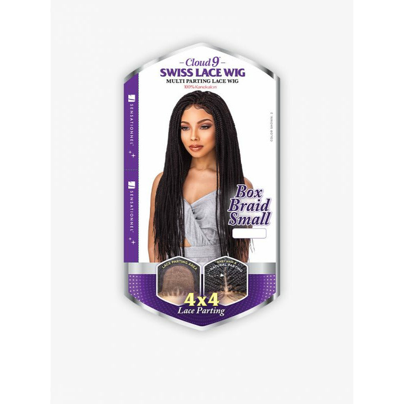 Cloud 9 Multi Parting Swiss Lace Wig - 4X4 Lace Parting - Box Braid Small