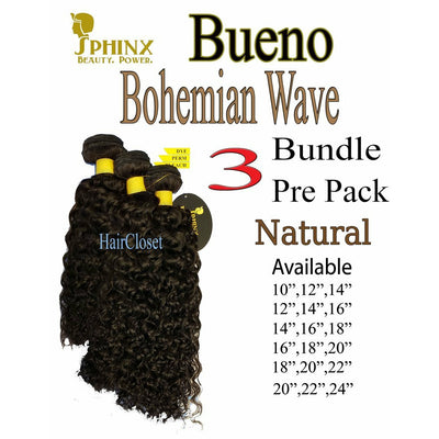 Sphinx Bueno Virgin Remy Unprocessed Human Hair Bohemian Natural Bundle