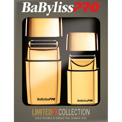 BaBylissPRO Limited FX Collection Metal Double & Single Foil Shaver Set