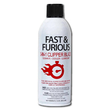 Fast & Furious 3-In-1 Clipper Blade Cleaner - Cooler - Lubricant, 10 OZ