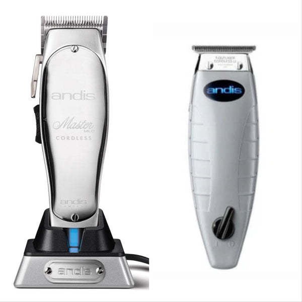 Andis Clipper & Trimmer Cordless Combo – Cordless Master & Cordless T-Outliner.