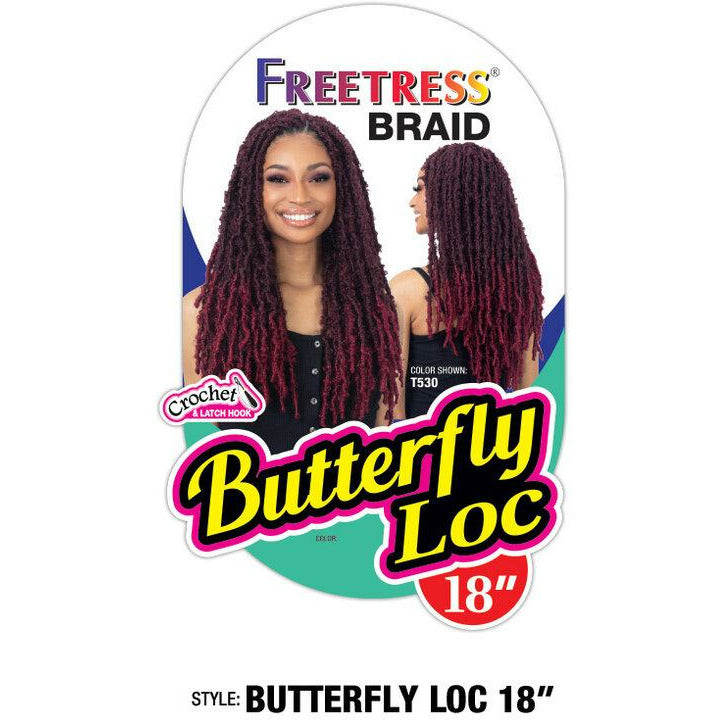 Shake-N-Go Freetress Butterfly Loc Crochet Braiding Hair 18"