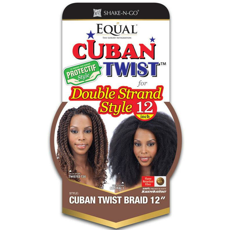 Shake-N-Go Equal Cuban Twist Marley Braiding Hair