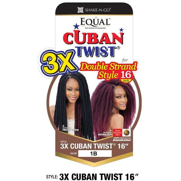 Shake-N-Go 3X Equal Cuban Twist Braiding Hair 16"