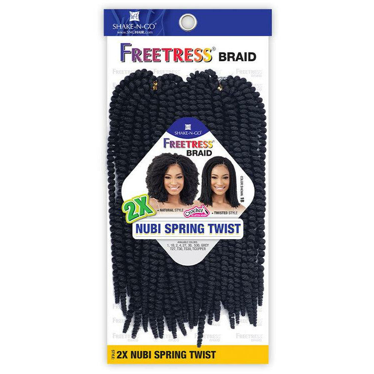 Shake-N-Go Freetress 2X Nubi Spring Twist Crochet Braiding Hair