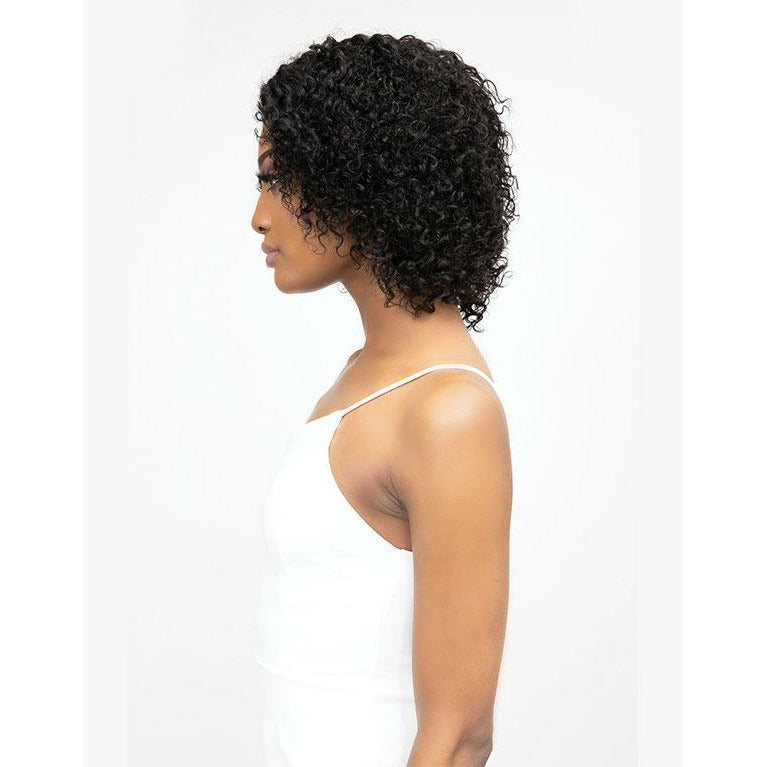 Janet Collection Luscious 100% Natural Virgin Remy Indian Wet N Wavy Lace Front Wig - Khloe