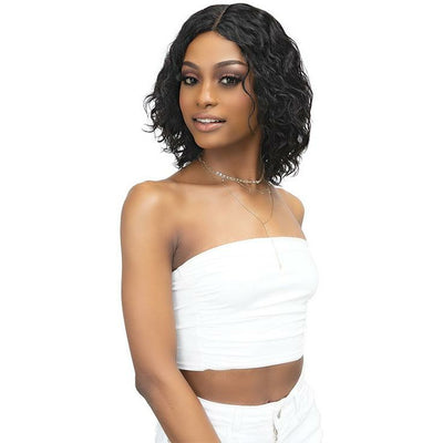 Janet Collection Luscious 100% Natural Virgin Remy Indian Wet N Wavy Lace Front Wig - Khloe