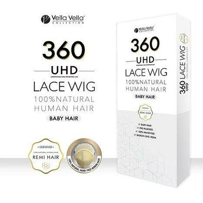 Sensual Vella Vella 100% Remi Human Hair 360 Lace Front Wig - SPANISH 26"