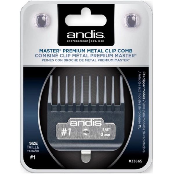Andis Master Premium Metal Clip Comb Size 