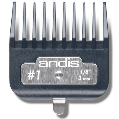 Andis Master Premium Metal Clip Comb Size #1, 1/8"