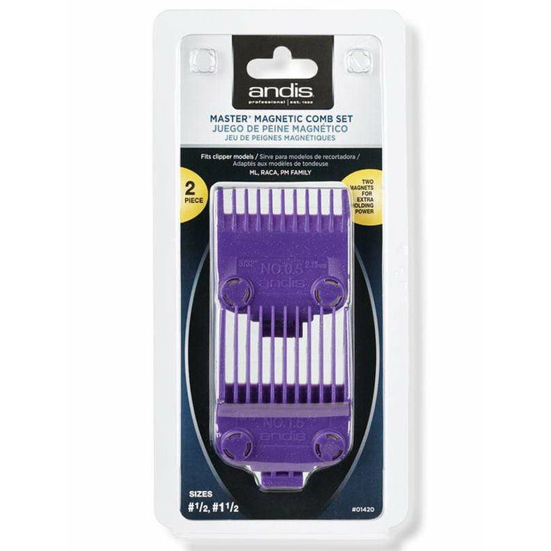Andis Master Magnetic Comb Set, Sizes 