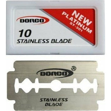 Dorco Stainless Steel Razor Blades- 10 Packs
